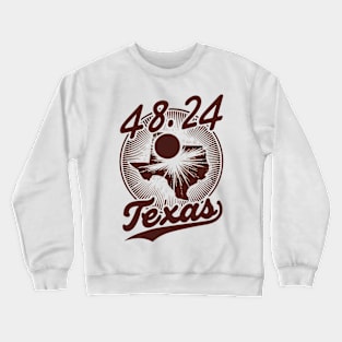 Texas Solar Eclipse Apparel Crewneck Sweatshirt